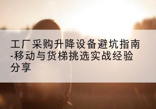 独山子移动式升降机怎么选-工厂采购升降设备避坑指南-移动与货梯挑选实战经验分享